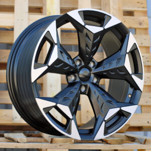 R18x8  5X112  ET  38  57.1  YF5717  Black Polished Half Matt (MBHM)  For CUPRA  (P1)  (HYBRID FORGED)