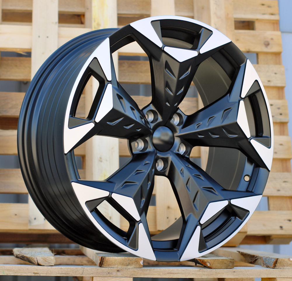 R18x8 5X112 ET 38 57.1 YF5717 Black Polished Half Matt (MBHM) For CUPRA (P1) (HYBRID FORGED)