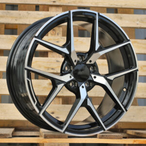 R18x8  5X112  ET  43  66.6  XE137  (YF5726)  Black Polished (MB)  For MER  (Z3)  (HYBRID FORGED)