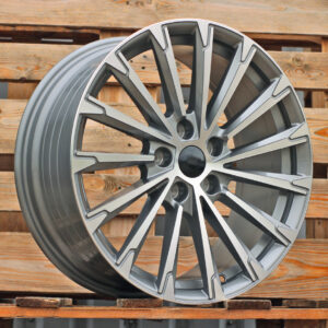 R18x8  5X112  ET  45  57.1  YF0446  Grey Polished (MG)  For SKODA  (P1)  (HYBRID FORGED)