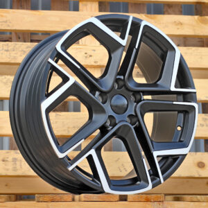 R18x7.5  5X112  ET  40  57.1  Y1243  (YF5667)  Black Polished Half Matt (MBHM)  For VW  (M)  (HYBRID FORGED)