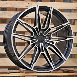 R18x9  5X120  ET  40  72.6  I0294  (BYD1677)  Black Polished (MB)  For BMW  (P1+Z2)  (Front+Rear)