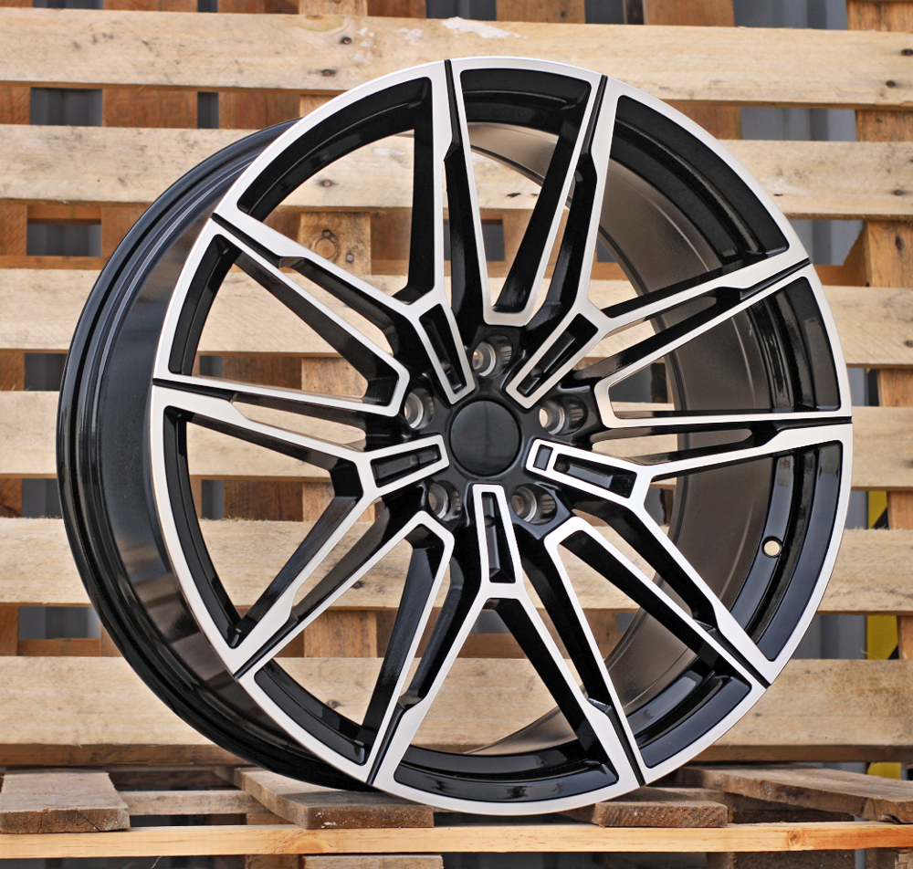 R18x9 5X120 ET 40 72.6 I0294 (BYD1677) Black Polished (MB) For BMW (P1+Z2) (Front+Rear)