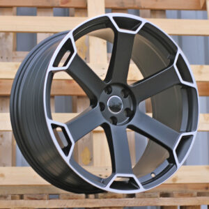 R22x10  5X112  ET  20  66.5  YF6149  Satin Black (SB)  For AUD  (K7)  (HYBRID FORGED)