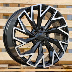 R19x8  5X112  ET  44  57.1  FBX423  Black Polished (MB)  For SKODA  (M)  (HYBRID FORGED)