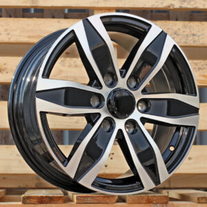 R16x7  6X130  ET  50  84.1  YF6153  Black Polished (MB)  For MER  (M)  (HYBRID FORGED (max 1200kg))