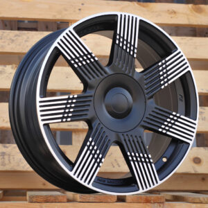R17x7  4X98  ET  41  58.1  YF7074  Black Polished Half Matt (MBHM)  For FIAT  (M)  (HYBRID FORGED)