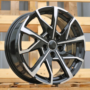 R17x7  5X114.3  ET  38  60.1  YF1159  (A5911)  Black Polished (MB)  For TOYOT  (P)