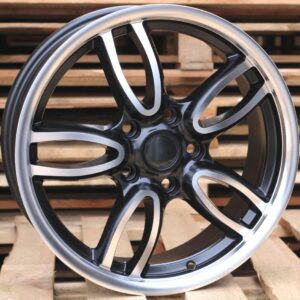 R17x7  5X120  ET  50  72.6  ZE1144  Black Polished Half Matt (MBHM)  For RACIN  (K3)  ((SBMF) Mini Cooper (AKC 70 Eur))