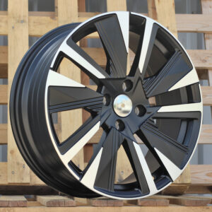 R18x7  4X108  ET  35  65.1  YF1152  Black Polished Half Matt (MBHM)  For PEUG  (K7)  (HYBRID FORGED)