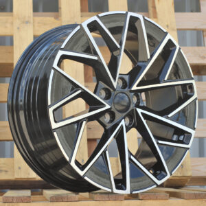 R18x8  5X112  ET  44  57.1  YF0444  Black Polished (MB)  For SKODA  (K7)  (HYBRID FORGED)