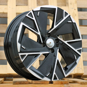 R17x7  4X100  ET  37  60.1  IN3625F  Black Polished (MB)  For RENAU  (Z5)  (HYBRID FORGED)