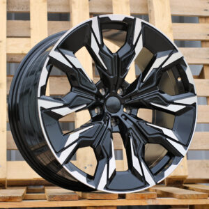R21x8.5  5X112  ET  28  66.6  A5915  (YF5716)  Black Polished (MB)  For BMW  (Z6)  (HYBRID FORGED New 5 Series VIII / i5 (G60/G61/G68) Rear+Front)