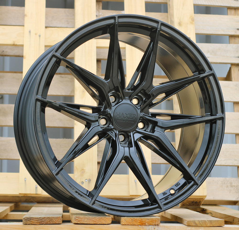R18x8 5X112 ET 40 66.5 HX036 (IN3614F) Black (BL) For HAXER (Z3+Z6) (HYBRID FORGED)
