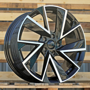 R18x8 5X112 ET 41 57.1 FE181 (YF5698) Black Polished (MB) For SKODA (A) (HYBRID FORGED)