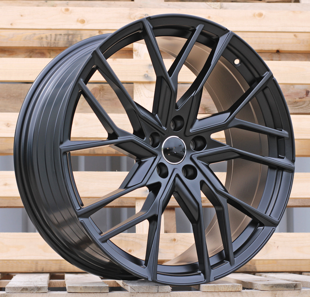 R21x9 5X112 ET 42 57.1 YF5771 Black Half Matt (BLHM) For AUD (K7) (HYBRID FORGED Q4 e-tron (Rear))