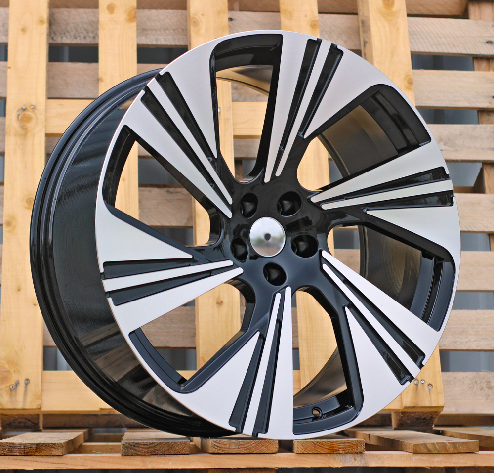 R22x10 5X112 ET 20 66.5 FB007 Black Polished (MB) For AUD (Z7) (HYBRID FORGED Q8)