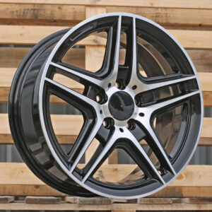 R17x7.5  5X112  ET  45  66.6  SSA02  Black Polished (MB)  For MER  (Z1)
