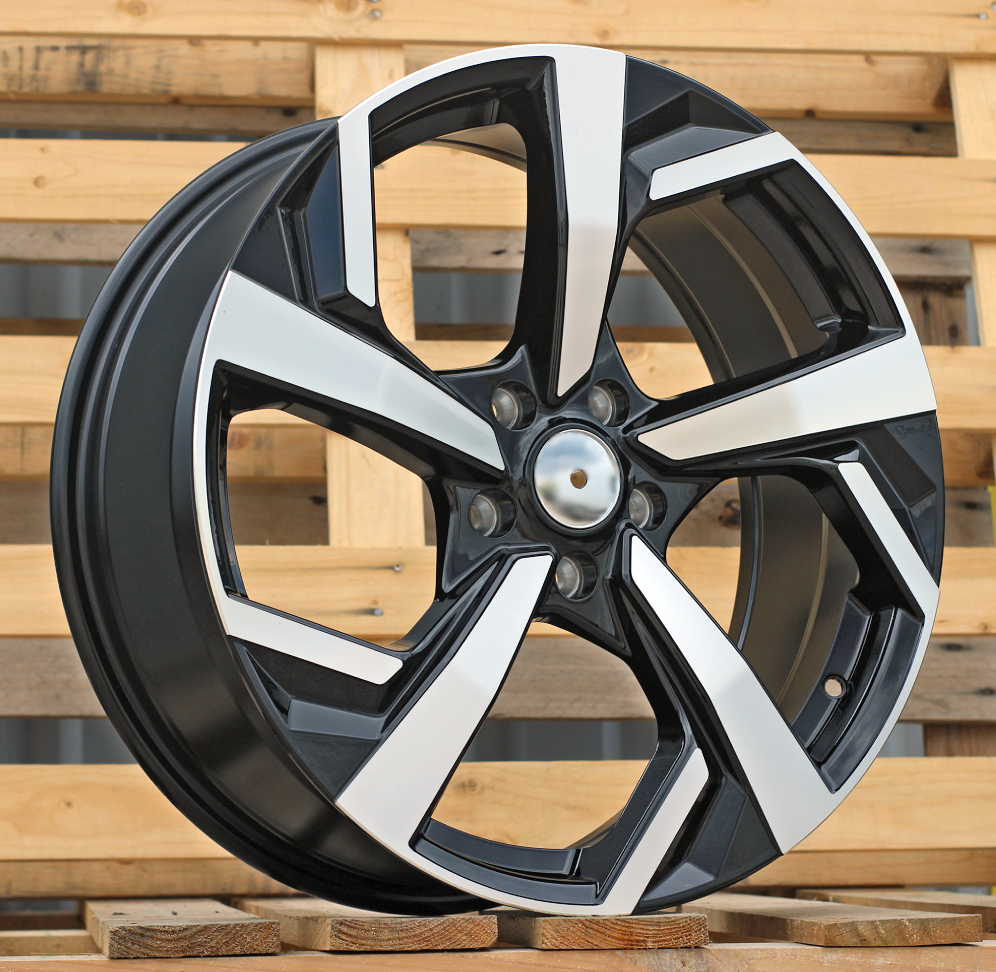 R19x7.5 5X114.3 ET 40 66.1 XE173 (LU1587) Black Polished (MB) For NISS (P1)