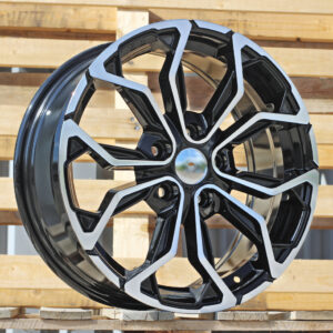 R15x6.5 4X100 ET 37 60.1 XF260 (BK1058) Black Polished (MB) For RENAU (K2)