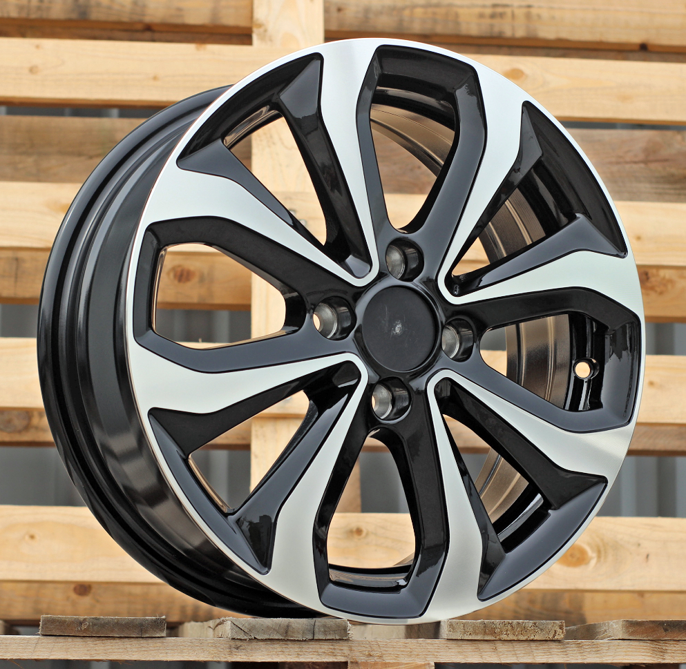 R15x6 4X100 ET 45 54.1 XF275 Black Polished (MB) For HYUND (P1)
