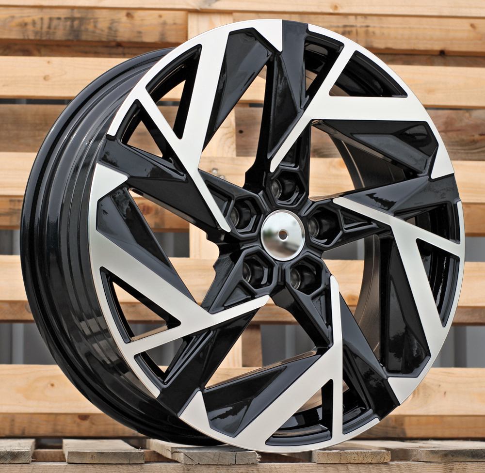 R17x7 5X114.3 ET 35 66.1 Y1379 Black Polished (MB) For RENAU (P) (NEW Model)