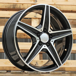 R17x7.5 5X112 ET 44 66.6 B5052 (IND5376) Black Polished (MB) For MER (K7)