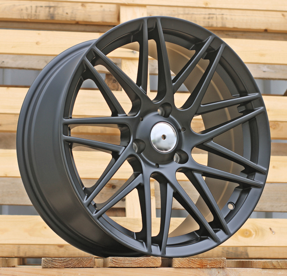 R16x5.5 3X112 ET 30 57.1 HX013 (E269165503S) Black Half Matt (BLHM) For SMART (R) (Front)