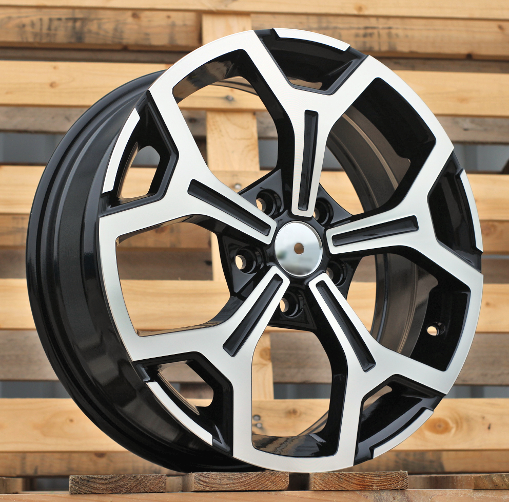 R16x6.5 5X114.3 ET 50 66.1 B5409 Black Polished (MB) For DACIA (R+D5)