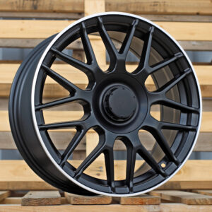 R17x7.5  5X112  ET  35  66.5  B1268  (H3368F)  Black+Polished Lip (BLPL)  For MER  (Z3)  (HYBRID FORGED)
