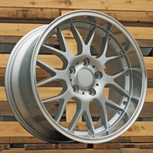 R18x9  5X120  ET  20  74.1  BY773  Silver+Polished Lip (SP)  For BMW  (Z6)  (Rear+Front)