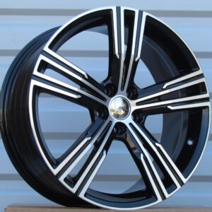 R18x8  5X108  ET  52  63.3  FE184  (YF5773)  Black Polished (MB)  For VOLVO  (K7)  (HYBRID FORGED)