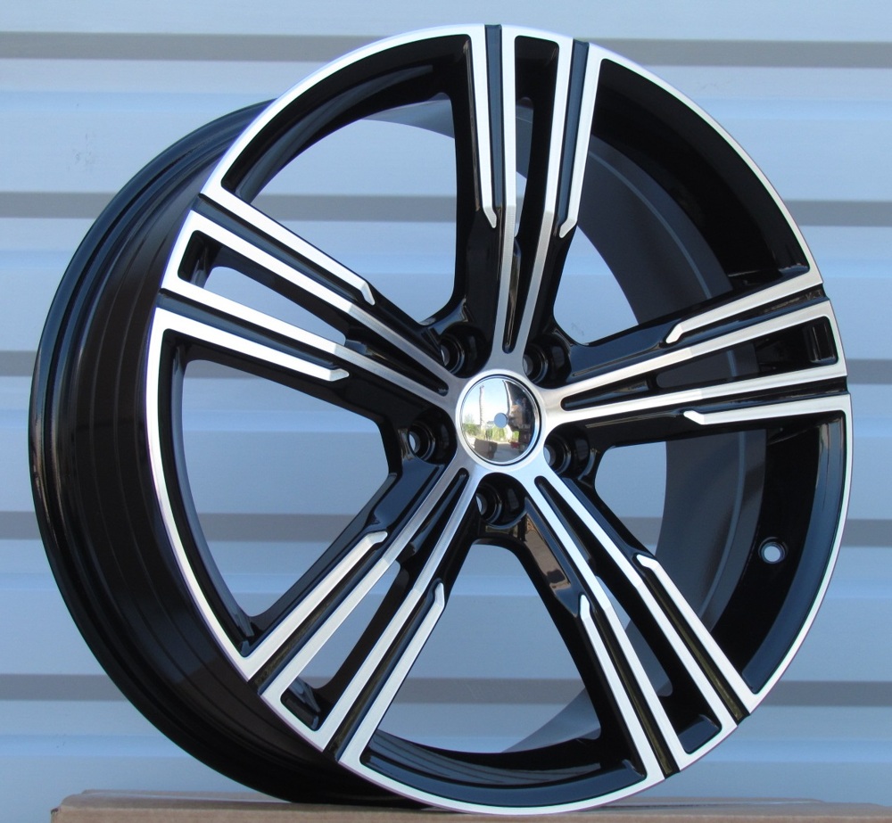 R18x8 5X108 ET 52 63.3 FE184 (YF5773) Black Polished (MB) For VOLVO (K7) (HYBRID FORGED)