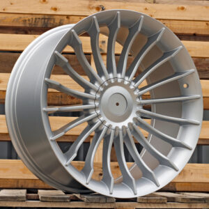 R21x8.5  10X112/120  ET  25  72.6  BK273  (A1004)  Silver Shining (SS)  For BMW  (P)  (ALPINA Style Rear+Front)