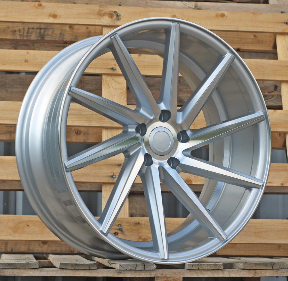 R18x8 5X112 ET 40 66.5 B1059 Machined Silver (MS) For RACIN (Z2+Z7) (RIGHT SIDE (Style Vossen))