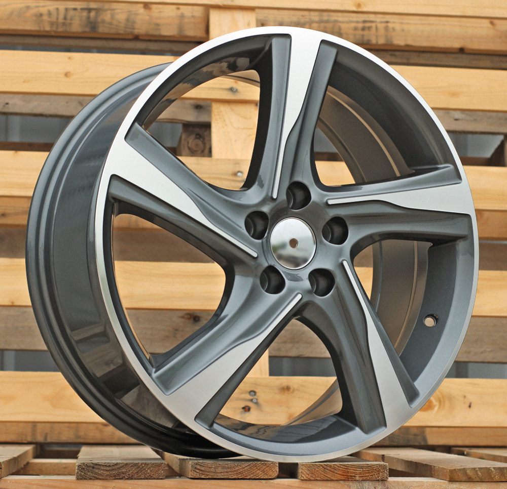 R16x7 5X108 ET 46 67.1 BY115 (DW5080) Grey Polished (MG) For VOLVO (P1)