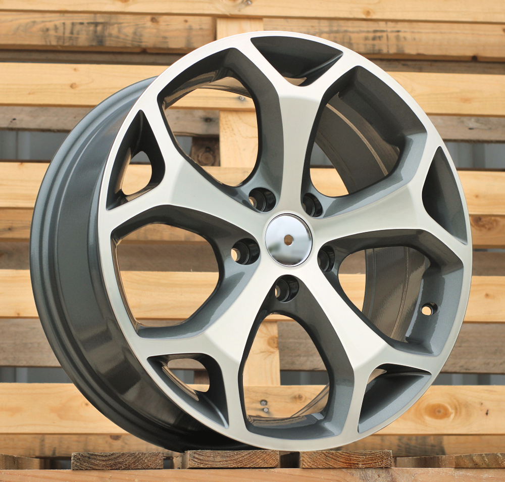 R16x6.5 5X108 ET 50 63.4 BK386 Grey Polished (MG) For FORD (R+K4)