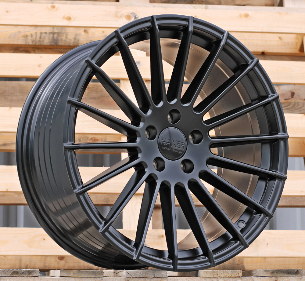 R19x8.5 5X112 ET 25 66.6 HX010F (YF0124) Black Half Matt (BLHM) For HAXER (K7) (HYBRID FORGED)