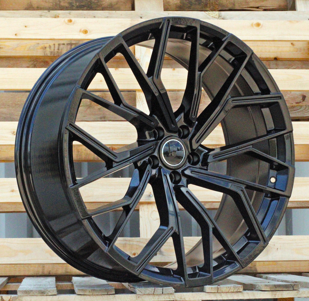 R22x9.5 5X112 ET 26 66.5 FC760 Gloss Black (GB) For RACIN (P2) (HYBRID FORGED)