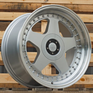 R17x9  10X112/120  ET  20  74.1  L2585  Silver+Polished Lip (SP)  For RACIN  (P1)  (OZ Style Rear+Front)