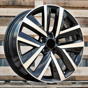R17x6.5  5X100  ET  34  57.1  FBX515  Black Polished (MB)  Fits for VW  (P1)  (HYBRID FORGED)