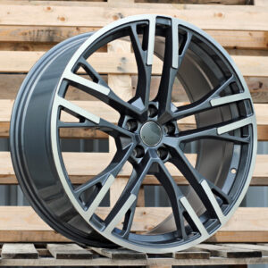 R21x9 5X112 ET 30 66.45 F726 (FB726) Grey Polished (MG) For AUD (Z6) (HYBRID FORGED)