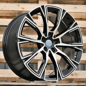 R20x8.5  5X112  ET  25  66.5  H3122F  Black Polished (MB)  For BMW  (K8)  (HYBRID FORGED Rear+Front)