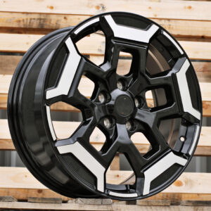 R18x7.5  5X114.3  ET  40  66.1  H3527F  Black Polished (MB)  Fits for RACIN  (K7)  (HYBRID FORGED (For Nissan))