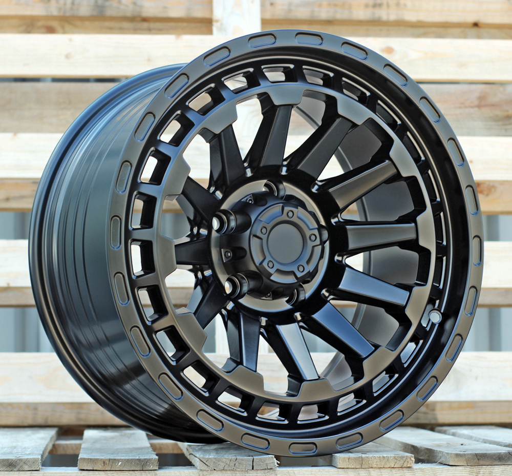 R17x8.5 6X114.3 ET 0 66.1 FBX464 Black Half Matt (BLHM) For 4X4
