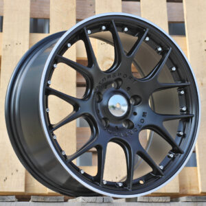 R18x8  5X120  ET  34  72.6  IN0278  Black Half Matt+Polished Lip (BLHMPL)  Fits for RACIN  (Z5)  (BBS Motorsport Style)
