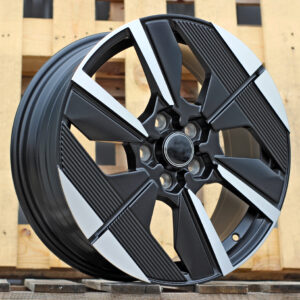 R17x7  5X108  ET  44  65.1  YF6158  Black Polished Half Matt (MBHM)  Fits for PEUG  (Z6)  (HYBRID FORGED)