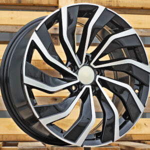R17x7.5  5X112  ET  45  57.1  B5780  Black Polished (MB)  Fits for VW  (Z7+K4)