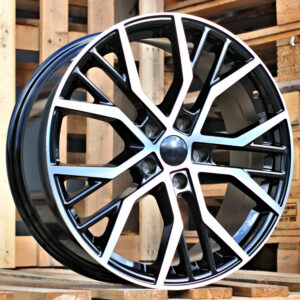 R16x7  5X100  ET  40  57.1  BK713  Black Polished (MB)  Fits for VW  (D1)