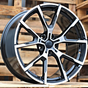 R19x8  5X120  ET  36  72.6  B5601  Black Polished (MB)  Fits for BMW  (K2)  (Rear+Front)